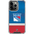 NHL New York Rangers Jersey iPhone 16 Pro Max Clear Case